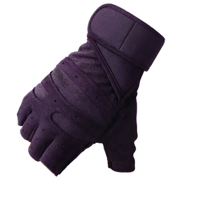 Gants de moto en cuir véritable, style demi-doigts, antidérapants, pour hommes et femmes, pour l'automne et l'hiver - Product Image 5