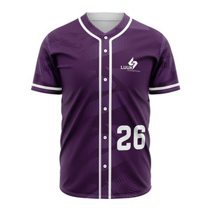 Full Button Baseball Jersey Custom Uniform Shirt for <b>Clubs</b> Distributors and Wholesale Teamwear Sportswear Buyers - Product Image 2