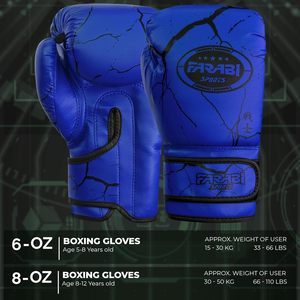 ถุงมือชกมวย Farabi Sports ขายส่ง ถุงมือฝึกซ้อมศิลปะการต่อสู้ MMA มวยไทย แบบติดตีนตุ๊กแก หนัง PU ผลิตตามสั่ง - Product Image 5