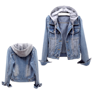 Denim <b>Jacket</b> Women Trend Alert 2026 Eco-Friendly Vintage Fashion Streetwear Oversized Cropped Blue Wash Wholesale Outfit Ideas - Product Image 1