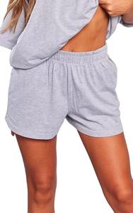 Custom Logo Women's Casual Clothing Set 100% Polyester Short Sleeve T-Shirt Shorts Solid Neck Quick-drying <b>One</b> Set Pattern - Product Image 3