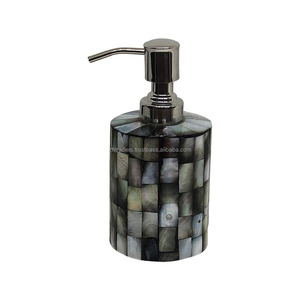 Cheap Price Mop Dispenser Liquid Soap Dispenser at Luxury Black Mother of Pearl Soap Dispenser Bath <b>Accessories</b> From India - Product Image 2