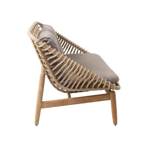 Chaise de salle à manger en teck moderne et durable avec rotin tressé, écologique, pour usage commercial et résidentiel - Product Image 4