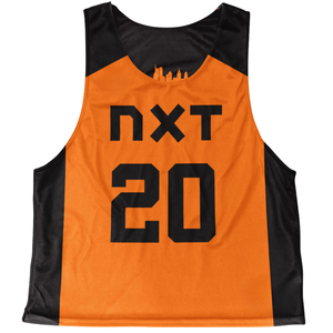 Custom Heavyweight 200gsm Birdseye <b>Mesh</b> Reversible Lacrosse Pinnies Men Custom Sublimated Breathable Team Practice Jerseys - Product Image 1