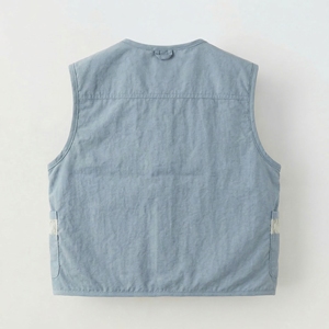 เสื้อกั๊กอเนกประสงค์สีฟ้าอ่อน |   เสื้อกั๊กทำงานแบบมีซิปหลายกระเป๋า |   เสื้อแจ็คเก็ตแทคติคอลแบบไม่มีแขน |   ผู้ผลิต OEM ตามสั่ง - Product Image 2