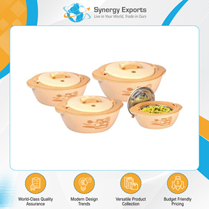 Huge Selling Top Notch Quality Virgin Plastic Made Large Capacity Casseroles Cookware <b>Set</b> of 4 pcs with <b>Pot</b> Cover at Good Price - Product Image 2