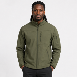 Veste d'hiver nouvelle, veste softshell personnalisée, vêtements de travail d'hiver pour hommes, coupe-vent, imperméable, polaire, fermeture éclair, veste softshell. - Product Image 1