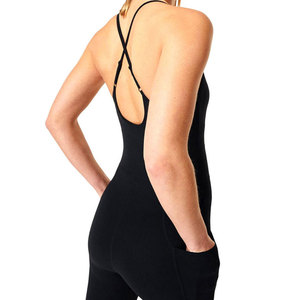 Wholesale Women Yoga <b>Jumpsuit</b> Custom Logo Lightweight Stretch One Piece Sportswear For Gym And Fitness - Product Image 5