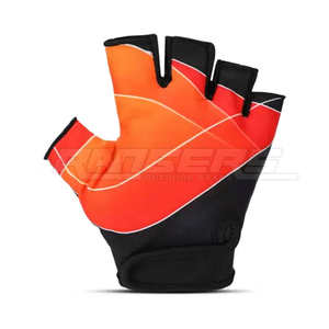 Gants de musculation orange et noir, gants d'entraînement de haute qualité, impression par sublimation personnalisée, vente en gros, gants de sport respirants - Product Image 2
