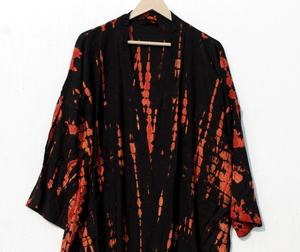 Nouvel arrivage Kimono Tie & Dye | Kimono de teinture ombre | Peignoir Lounge Wear | Robe de nuit Kimono en coton pour femme - Product Image 5