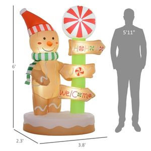 Christmas Snowman Inflatable Outdoor Holiday Yard Decorations for Festive Season - Product Image 2