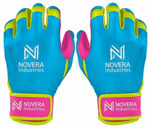 ถุงมือตีเบสบอล NOVERA INDUSTRIES นุ่มสบาย ผลิตจากหนังแพะคุณภาพพรีเมียม 100% ปิดด้วยแถบตีนตุ๊กแก แห้งเร็วและระบายอากาศได้ดี - Product Image 1