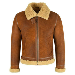 Men's Brown Suede Bomber Jacket Windproof Turn-down Collar <b>Zip</b>-<b>up</b> Regular Fit Winter Outerwear Polyester Lining Embossed - Product Image 1