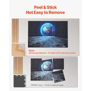 6 packs de panneaux acoustiques auto-adhésifs de 23.6x23.6 pouces Home Earth Art Design pour une meilleure absorption du son - Product Image 3