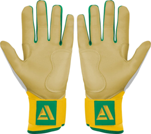 Guantes de Bateo de Béisbol de Cuero Premium, Ligeros, Duraderos, Antideslizantes, Transpirables, con Cierre de Velcro Personalizable - Product Image 2