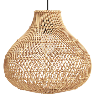 Lámpara de Techo de Ratán Hecha a Mano, Diseño Costero Moderno, Cubiertas de Lámparas para Hoteles, Restaurantes y Espacios Comerciales - Product Image 1