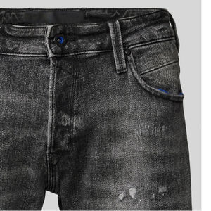 กางเกงยีนส์ขาสั้นผู้ชายผ้าฝ้ายแท้ 100% รุ่นใหม่สำหรับฤดูร้อน สวมใส่สบาย ระบายอากาศได้ดี ไซส์ใหญ่ - Product Image 6