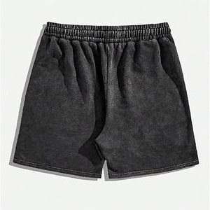 Shorts imprimés délavés à l'acide pour hommes, style streetwear moderne, toucher doux, coton, pour la gym et l'entraînement - Product Image 2