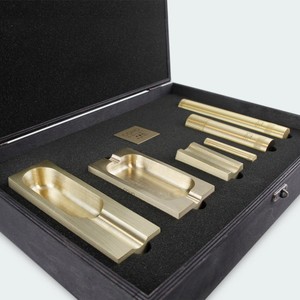 Most Selling Coho Brass Desktop Ashtray Set Minimalist Design Home Use <b>nICELY</b> cRAFTED BY HRCRAFTVERSE - Product Image 4