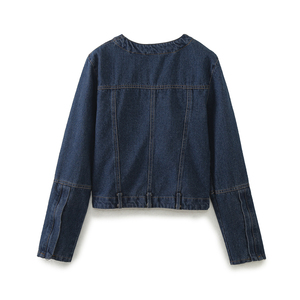 Camisa Vaquera de Mezclilla para Mujer, Estilo Urbano, de Alta Calidad, con Botones, Ecológica, Transpirable, Manga Larga, Tallas Grandes - Product Image 2
