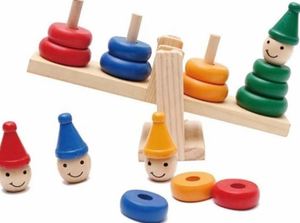 Formas Redondas Coloridas de Madera Natural de Súper Calidad con Balanza de Madera, Exportador de la India al Mejor Precio - Product Image 4