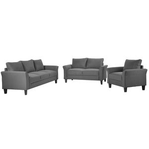 Set da Soggiorno in 3 Pezzi in Misto Poliestere per Divani - Product Image 3