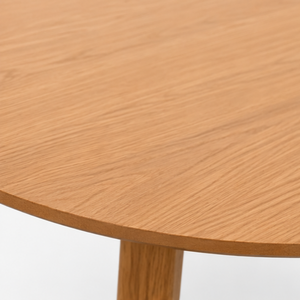 Ensemble de salle à manger rond en teck écologique de luxe ARTERRA, table moderne, chaises rembourrées pour la maison, la villa, le restaurant - Product Image 6