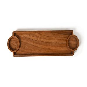 Bandeja de Servir de Madera Maciza, Plato Multiusos para Aperitivos, para Uso en el Hogar, Restaurantes y Hoteles - Product Image 2