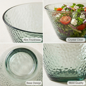 [Holar] Bol à salade en plastique transparent texturé de qualité alimentaire fabriqué à Taïwan pour les restaurants, les cuisines et la maison - Product Image 4