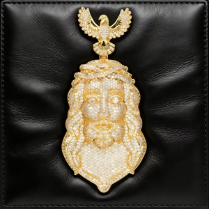 Christ Face Pendant 925 Silver Gold Plated Moissanite Inlay Hiphop Men's Religious Charm Everyday Wear Pendant Christian Jewelry - Product Image 6