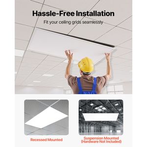 Pannello LED Piatto 2x4 Ft 7800 LM 24W, Plafoniera a Incasso per Controsoffitto, 3 Colori Selezionabili (4000K/5000K/6000K), IP44 - Product Image 6