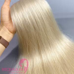 Extensions Super Double Trame de Machine de Style Droit Premium 100% Cuticule Vierge Alignée Bolonde Humaine Cambodgienne - Product Image 3