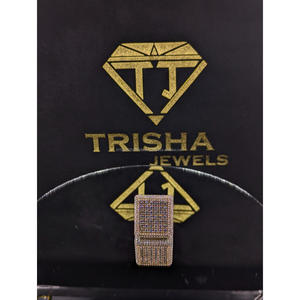 Bague carrée de luxe plaquée or avec diamants de laboratoire VVS, bijoux hip-hop sertis de pierres brillantes par Trisha Jewels - Product Image 1