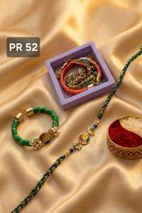 Beautiful Peacock Rakhi and Openable Bracelet Set Comes in Box Packing Traditional Designer Rakhi Combo for Raksha Bandhan - Product Image 2