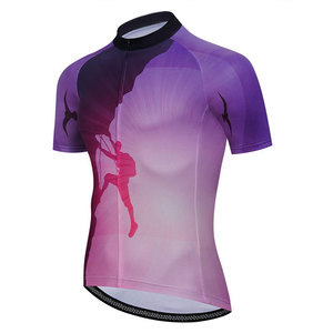 Maillot de cyclisme personnalisé de haute qualité, imprimé avec couleur et logo, confortable, léger, à manches longues, respirant, pour la course - Product Image 1