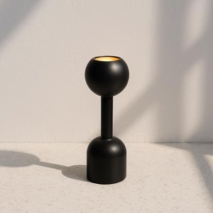 Juego de cuatro portavelas decorativos negros para centro de mesa y decoración de baño estilo spa para un ambiente relajante - Product Image 2