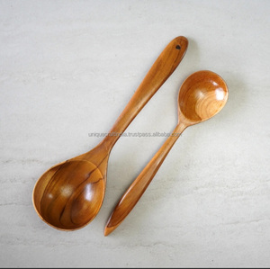 Cucharas elegantes de madera de mango de 11 pulgadas, utensilios de cocina clásicos para bodas y ocasiones especiales - Product Image 3