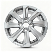 Jante de voiture en aluminium entièrement recouverte d'argent L815 fiable, testée rigoureusement pour l'équilibre dynamique, roue légère pour véhicule de tourisme, directement de l'usine