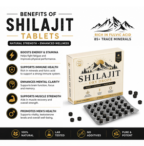 Tabletas de Shilajit Potente de 500 mg, Tabletas de Shilajit del Himalaya con Ácido Fúlvico Natural y Minerales Traza para Apoyo Energético y de Resistencia - Product Image 2