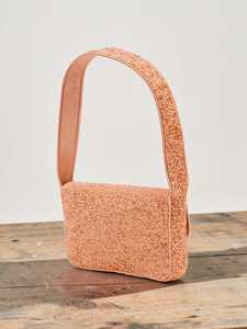 Sac à main rectangulaire brodé à la main avec un motif coloré, confectionné en fil de coton, design textile artisanal - Product Image 2