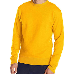 Men's Long Sleeve Fleece <b>Sweatshirt</b> with Crew Neck Custom Made OEM Design Plain Dyed for Winter Season - Product Image 4