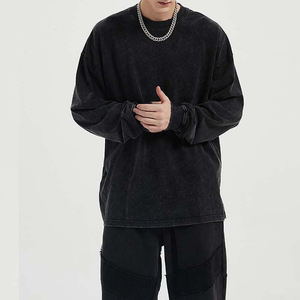 เสื้อยืดคอตตอนรุ่นใหม่ล่าสุด ระบายอากาศได้ดี คอกลม ทรงหลวม สไตล์แฟชั่นราคาถูก ขายส่ง เสื้อทรงโอเวอร์ไซส์ ล้างสีแบบแอซิดวอช กำลังฮิต - Product Image 3