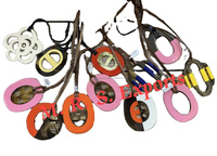 Collier artisanal en corne naturelle, collier en corne de buffle et de vache, bijoux élégants pour femme, en gros