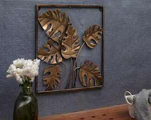 Décoration murale en métal de qualité supérieure avec un design minimaliste pour les salons et les couloirs, artisanat mural décoratif en métal - Product Image 6