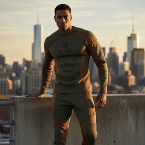 Conjunto Deportivo de Compresión para Atletas Profesionales, Ropa Deportiva que Absorbe la Humedad, Conjunto de 2 Piezas para Hombre, Ropa para Correr, Etiqueta Privada Personalizada - Product Image 6