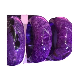 Cuenta de GEMA de Charoite 100% Natural, 6mm, 8mm, 10mm, 12mm, perla redonda, color púrpura natural, gran calidad - Product Image 3