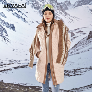 Women's <b>Lightweight</b> <b>Long</b> Duck Down <b>Coat</b> with Scarf Waterproof Winter Puffer Jacket Warm Thick Insulated Outdoor Ladies <b>Coat</b> - Product Image 5