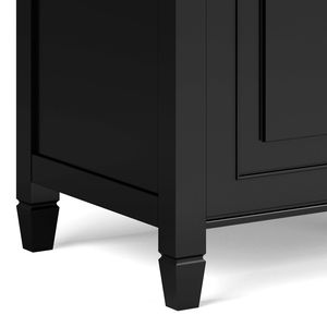 Panca Contenitore Nera Connaught per Arredamento Soggiorno - Product Image 5