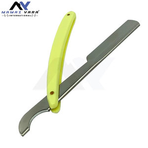 Custom Logo Stainless Steel Straight <b>Razor</b> Disposable Safety Barber Style Shaving <b>Razor</b> with Custom Color for Face Use - Product Image 6