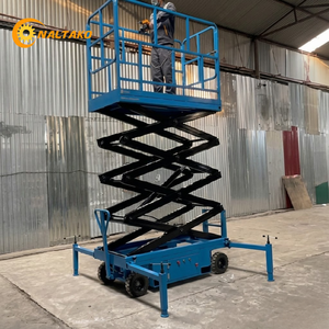 3M Electric 220V Platform Scissor Lift 300kg <b>Towable</b> Scissor Lift Table for Indoor Facility Maintenance Price - Product Image 4